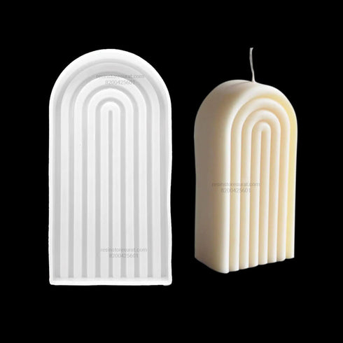 Big Semi Oval Candle Mold