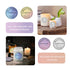 Scented Candle Label Sticker Roll – Handmade With Love Adhesive Labels - 500 Sticker Roll