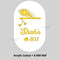 Acrylic Name Customized For Capsule shape Name Plate - B