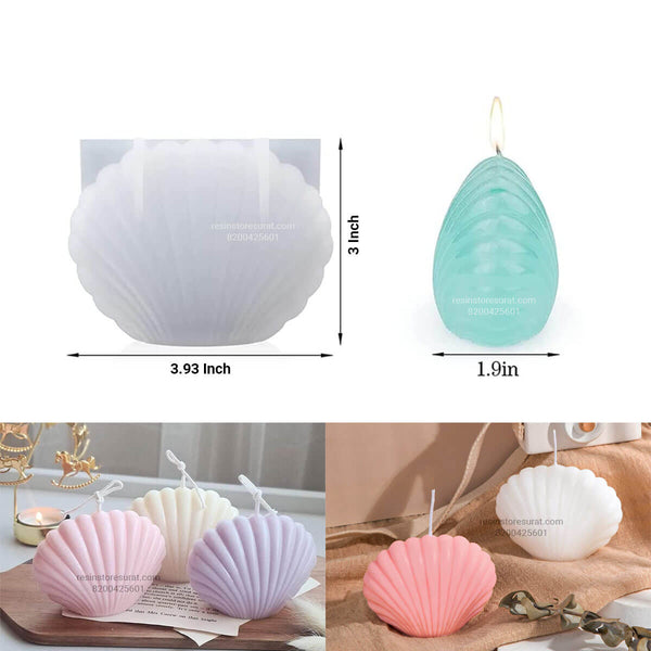 Big Sea Shell Candle Mold