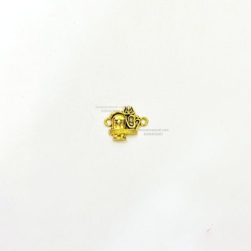 Shivling Om Rakhi Charm Metal