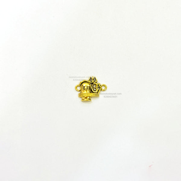 Shivling Om Rakhi Charm Metal