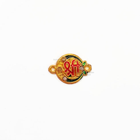 Shree Round Diamond Fiber Rakhi Charm FC 39