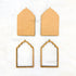 Shubh Labh Mdf Wall Hanging Base | Toran MDF Base - Temple Arch Shape