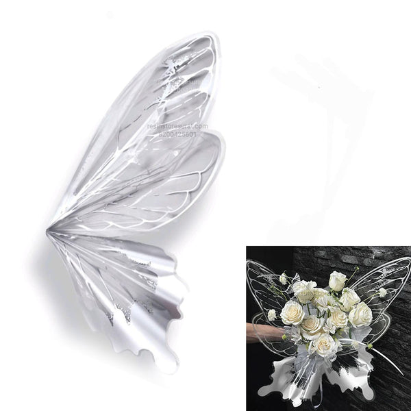 Silver Butterfly Wing Bouquet Making - 66B