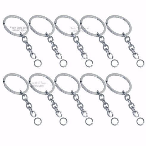 Silver Keychain Set - 25 Pcs