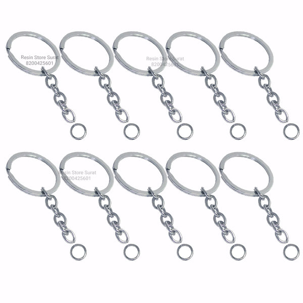 Silver Keychain Set - 25 Pcs