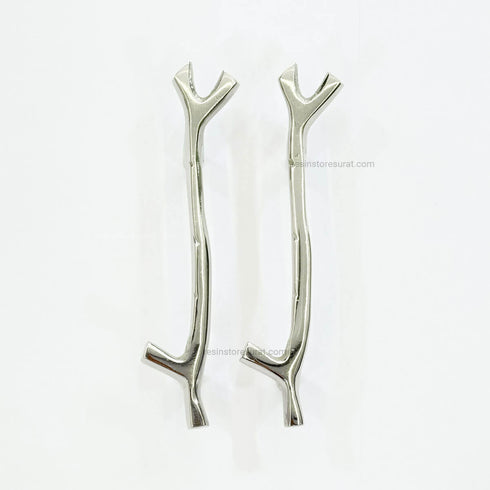Metal Handle Silver - 2 Pcs