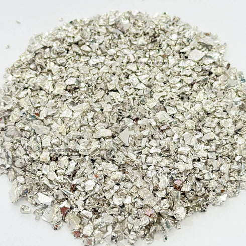 Silver metallic granule stone - 50 Grm