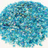 Sky Blue Rainbow Metallic Granule Stone - 50 Grm