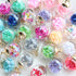 Small Glass Globe Charm With Gold Cap - 100 pcs
