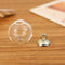 Small Glass Globe Charm With Gold Cap - 100 pcs