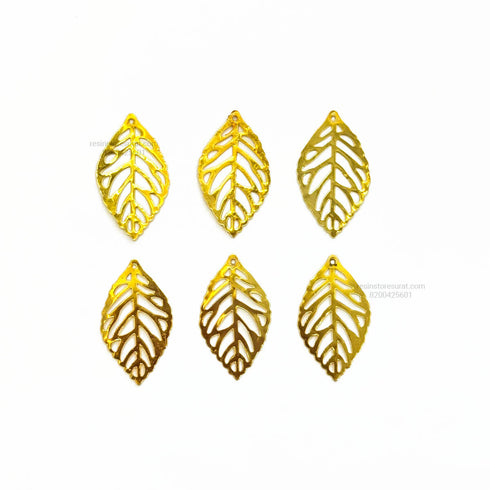 Small Metal Leaf - 6 Pcs B