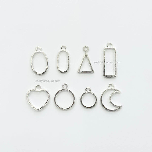 Small Silver Bezel Set - 8 Pcs