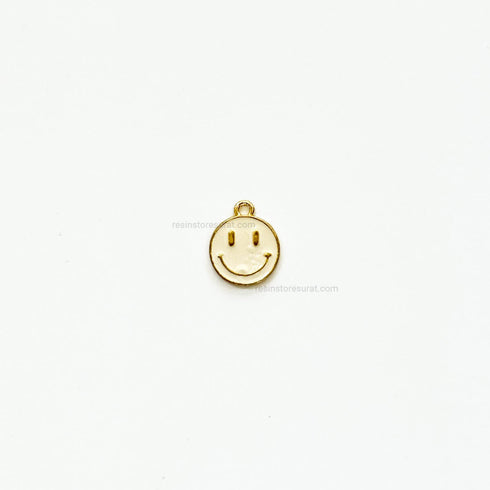 White Smiley Charm