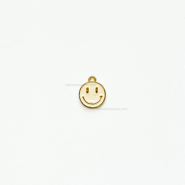 White Smiley Charm