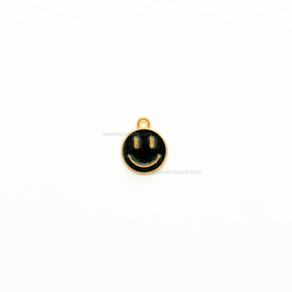 Black Smiley Charm