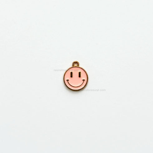 Pink Smiley Charm