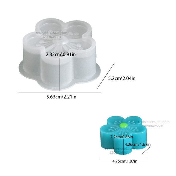 Soft Blossom Flower Candle Mold FC3