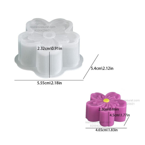 Soft Petal Flower Candle Mold FC6