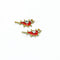 Sparrow Meenakari Kundan Beads Red Gold Charm C1