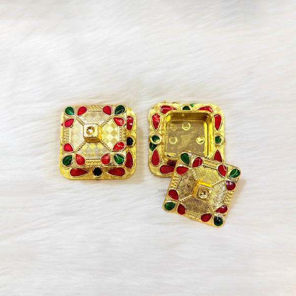 Square Katori With Cap - K11 (1 Pcs)
