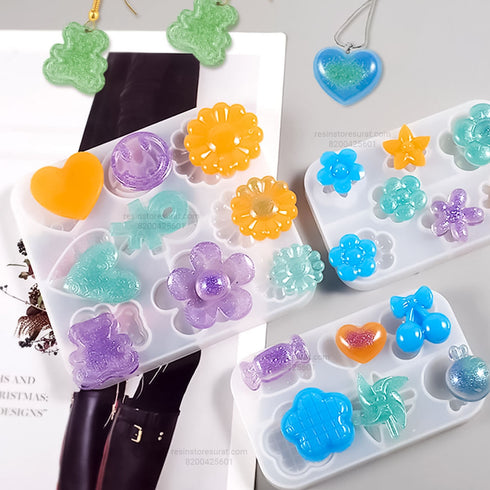 Sunflower Love Keychain Silicone Mould