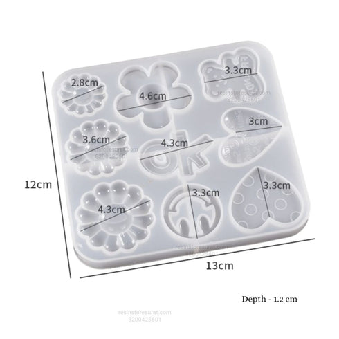 Sunflower Love Keychain Silicone Mould