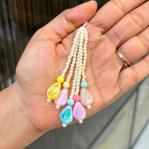 Tear Drop Mlulticolor Hanging Latkan - L21