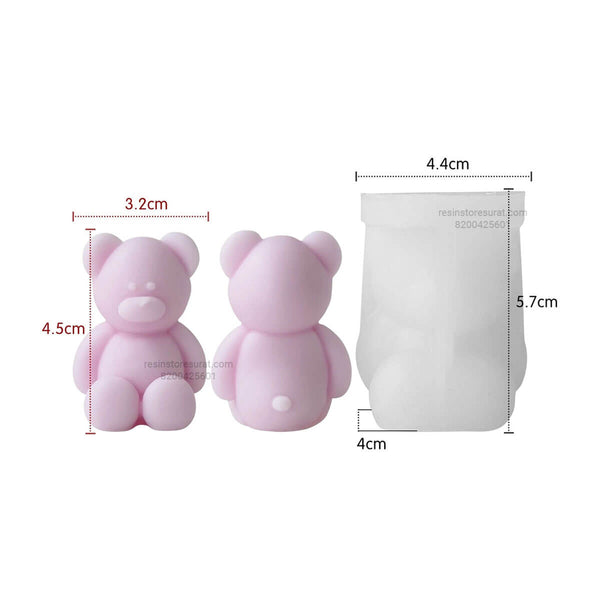 Teddy Bear Candle Handmade Mould - 241