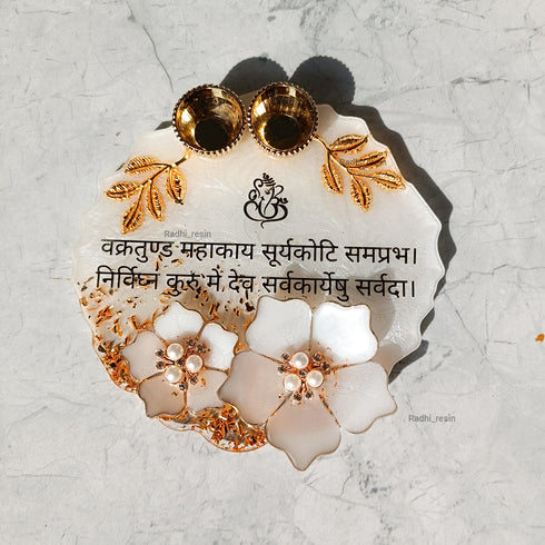 Resin pooja thali