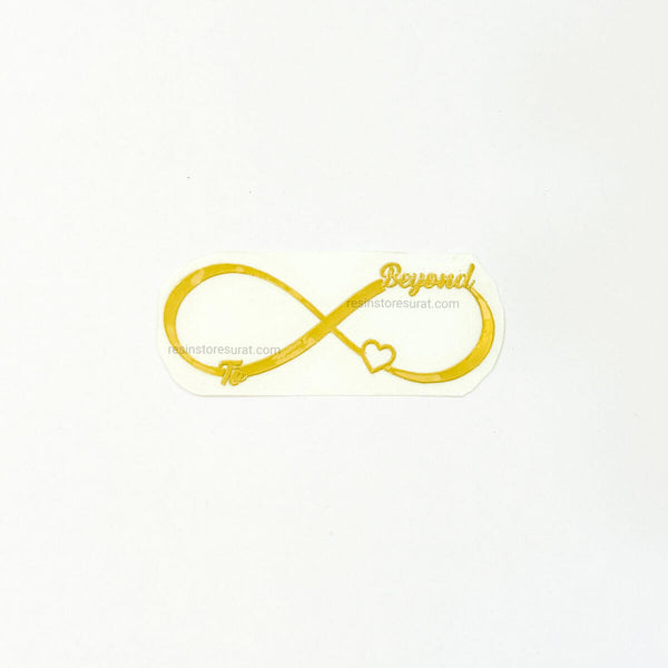 To Beyond Love infinity Metal Sticker