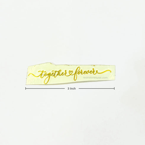 Together Forever Design - Metal Sticker