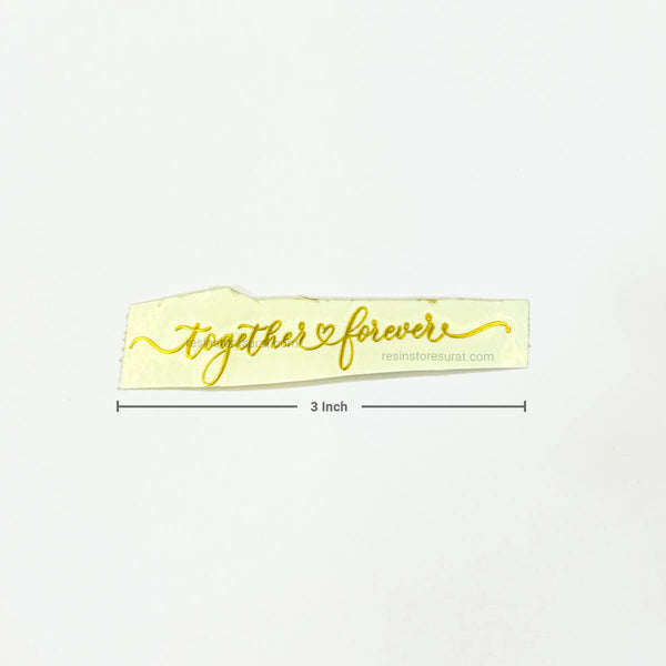 Together Forever Design - Metal Sticker