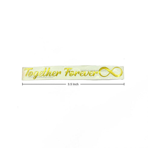 Together Forever With Infinity - Metal Sticker