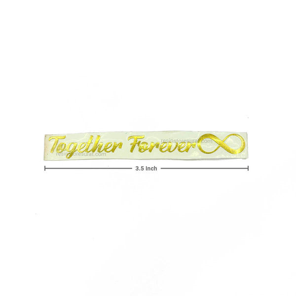 Together Forever With Infinity - Metal Sticker