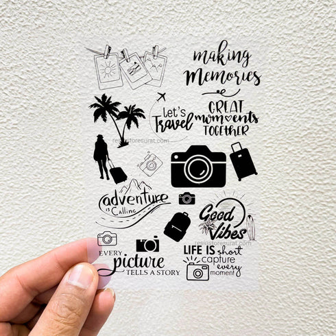 Travel Caption insert sheet - A6