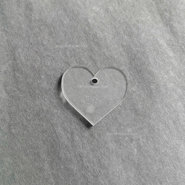 Heart Keychain Transparent Acrylic Base
