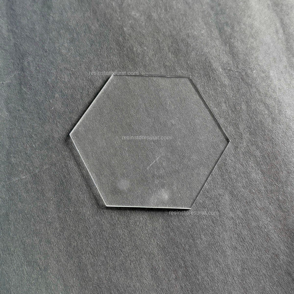 Hexagon Transparent Acrylic coaster