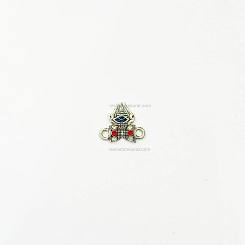 Trishul Silver Rakhi Charm