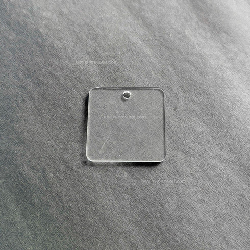 Square Keychain Transparent Acrylic Base