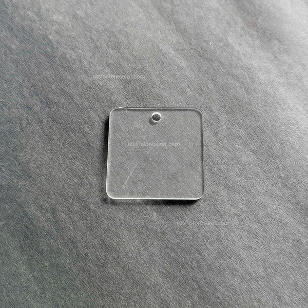 Square Keychain Transparent Acrylic Base
