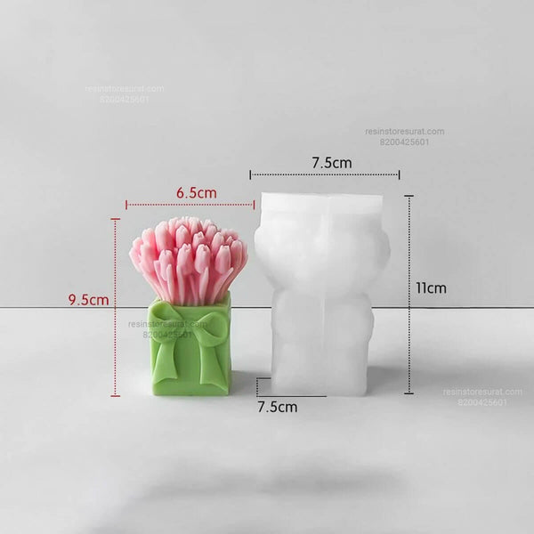 Tulip Bouquet Candle Handmade Mould - 243