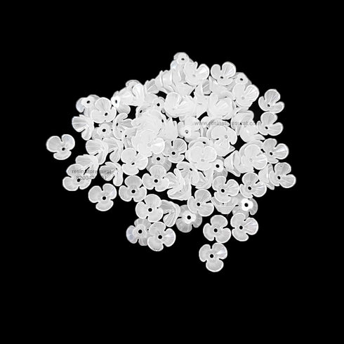 White Pearl Flower Beads