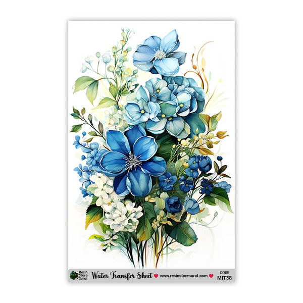 Flower Water Transfer Sticker MIT-38