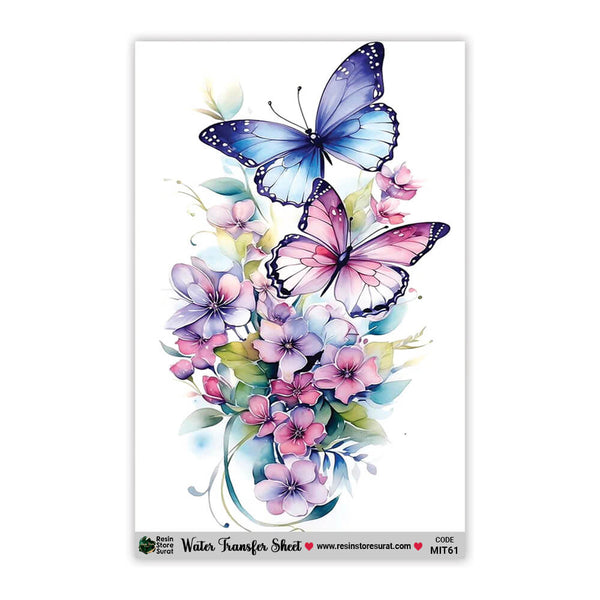Butterfly Water Transfer Sticker MIT-61