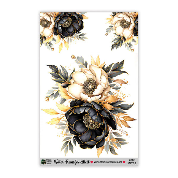 Flower Water Transfer Sticker MIT-62