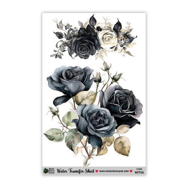 Flower Water Transfer Sticker MIT-66