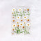 White Flower 3d uv sticker sheet - A6