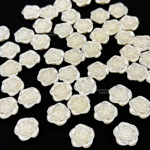 White Flower Beads